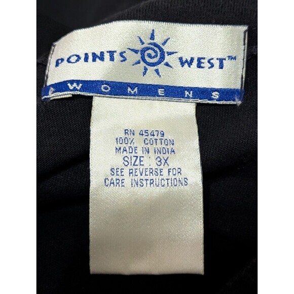 VTG Ugly Christmas Pullover T Shirt Womens 3X Embroidered Beaded Angel Reindeer - Picture 8 of 8